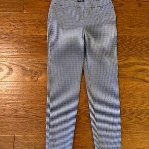 Soho Black and Blue Checkered Cropped‎ Pants